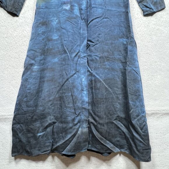 ANTHROPOLOGIE CLOTH & STONE PERLA TIE DYE MAXI SHIRT DRESS WOMEN’S SZ MEDIUM - Picture 3 of 13